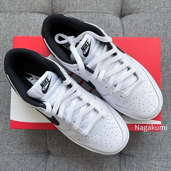 🖤🤍 🐼 Nike dunk retro low white black panda shoes - Picture 4 of 4